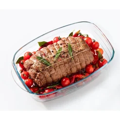Plat à four rectangulaire transparent 6,5 L Cuisson