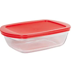 Clearance Plat à four rectangulaire en verre couvercle plastique Cuisson