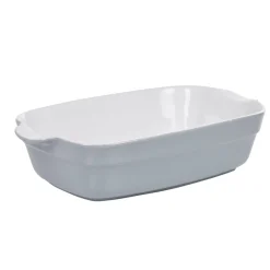 Discount Plat à four rectangulaire gris blanc Cuisson