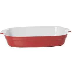 Hot Plat à four rectangulaire rouge blanc grand format Cuisson