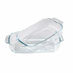 Outlet Plat à four rectangulaire en verre x 2 Cuisson
