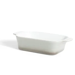 Discount Plat à four rectangulaire en céramique gris 21,5x11xH5cm Cuisson