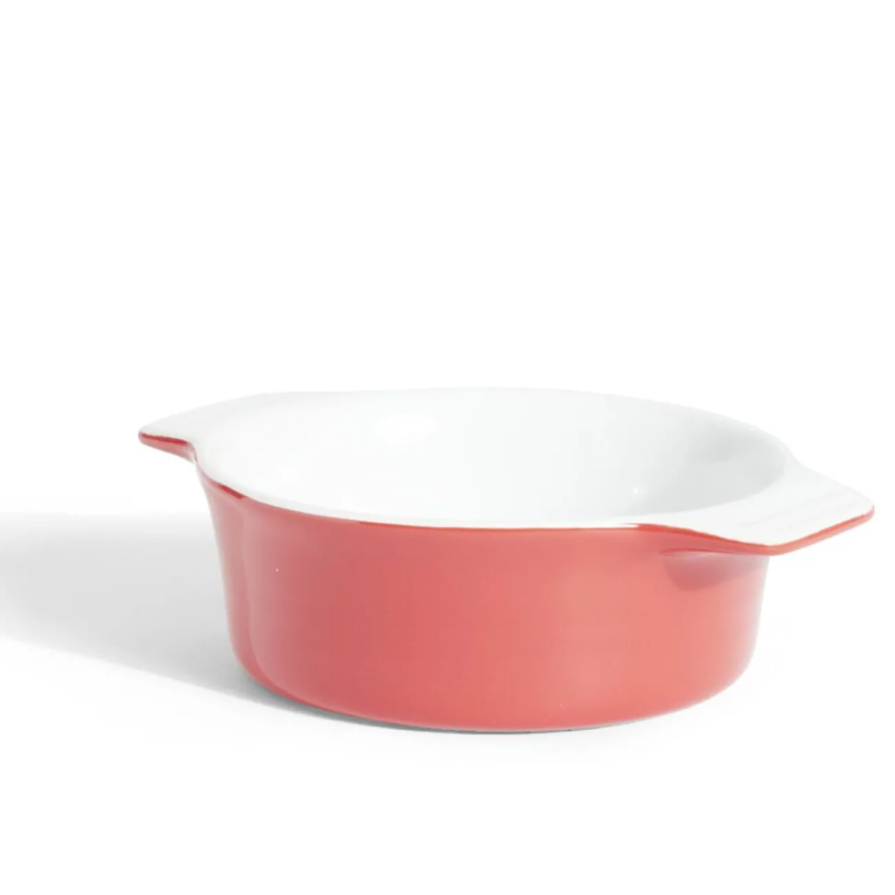 Clearance Plat à four rond en céramique rouge 13,5x17xH5cm Cuisson