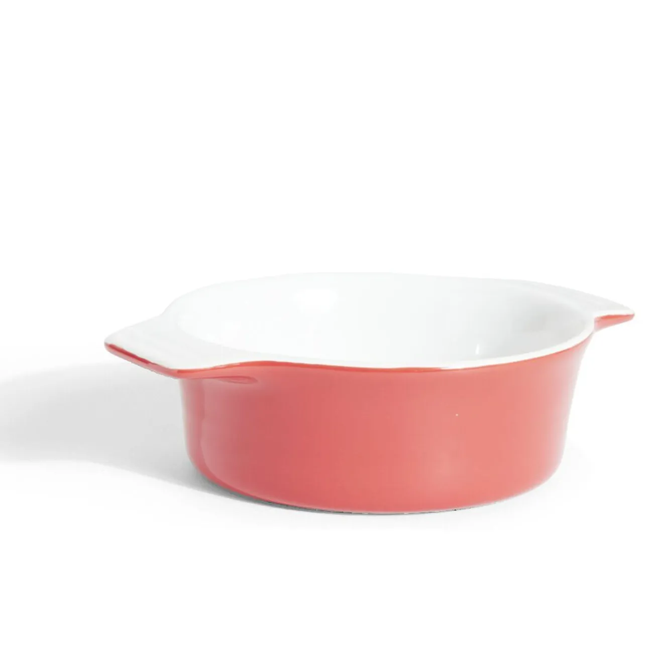 Clearance Plat à four rond en céramique rouge 13,5x17xH5cm Cuisson