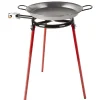 Clearance Plat à paella ø 40 cm avec réchaud gaz et trépied H66 cm Cuisson