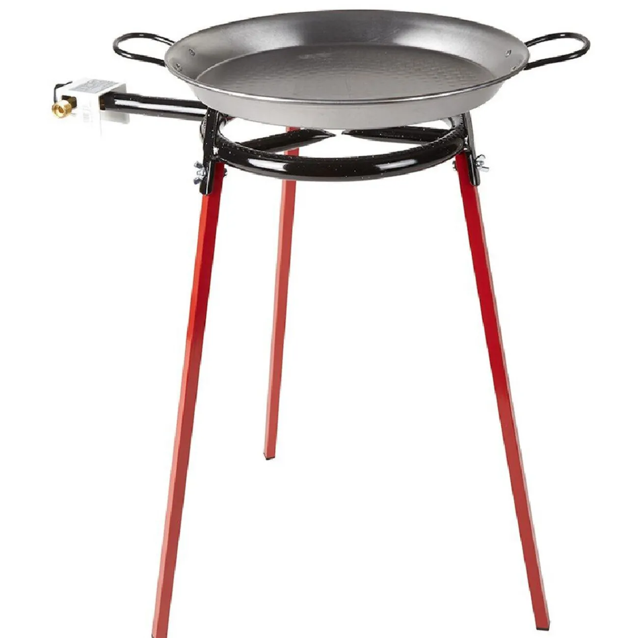 Clearance Plat à paella ø 40 cm avec réchaud gaz et trépied H66 cm Cuisson
