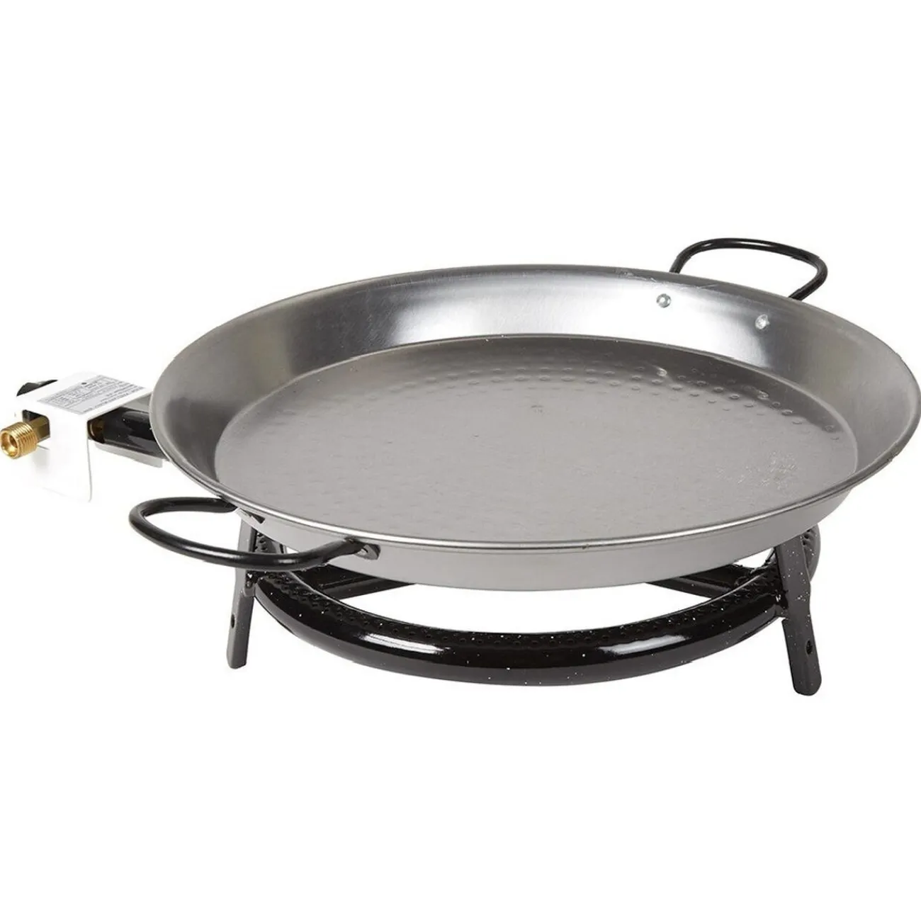 Clearance Plat à paella ø 40 cm avec réchaud gaz et trépied H66 cm Cuisson