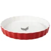 Plat à tarte motif poule Cuisson