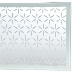 Sale Plat de service rectangulaire blanc motif flocons Vaisselle Et Accessoires De Table