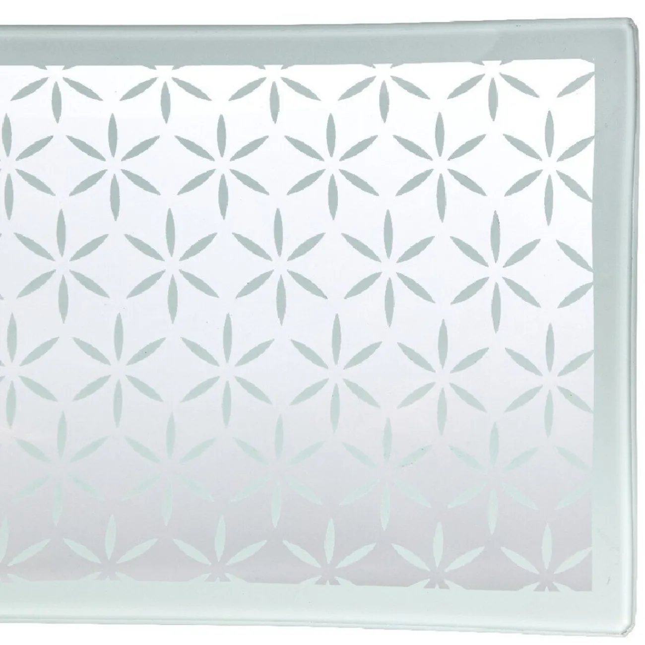 Sale Plat de service rectangulaire blanc motif flocons Vaisselle Et Accessoires De Table