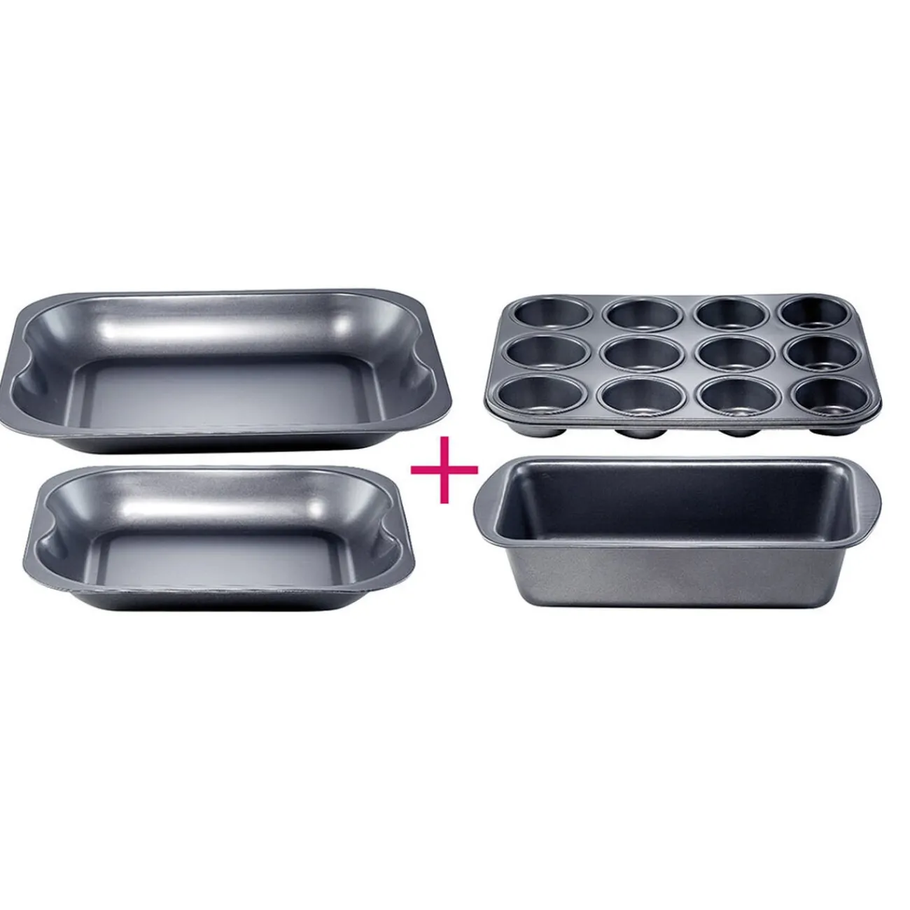 Outlet Plat gris carbone en métal x4 Cuisson