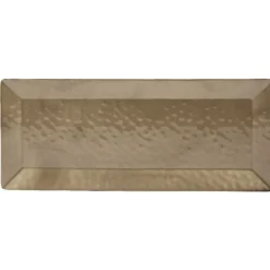 Outlet Plat rectangulaire doré noir martelé Cuisson