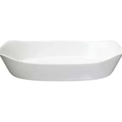 Plat rectangulaire en opale couleur blanc 30x22cm Cuisson