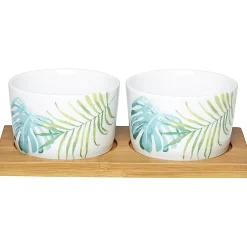 Plateau + 2 coupelles apéritif motif jungle|Gifi Hot