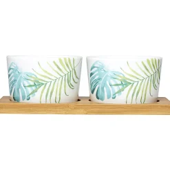 Plateau + 2 coupelles apéritif motif jungle|Gifi Hot