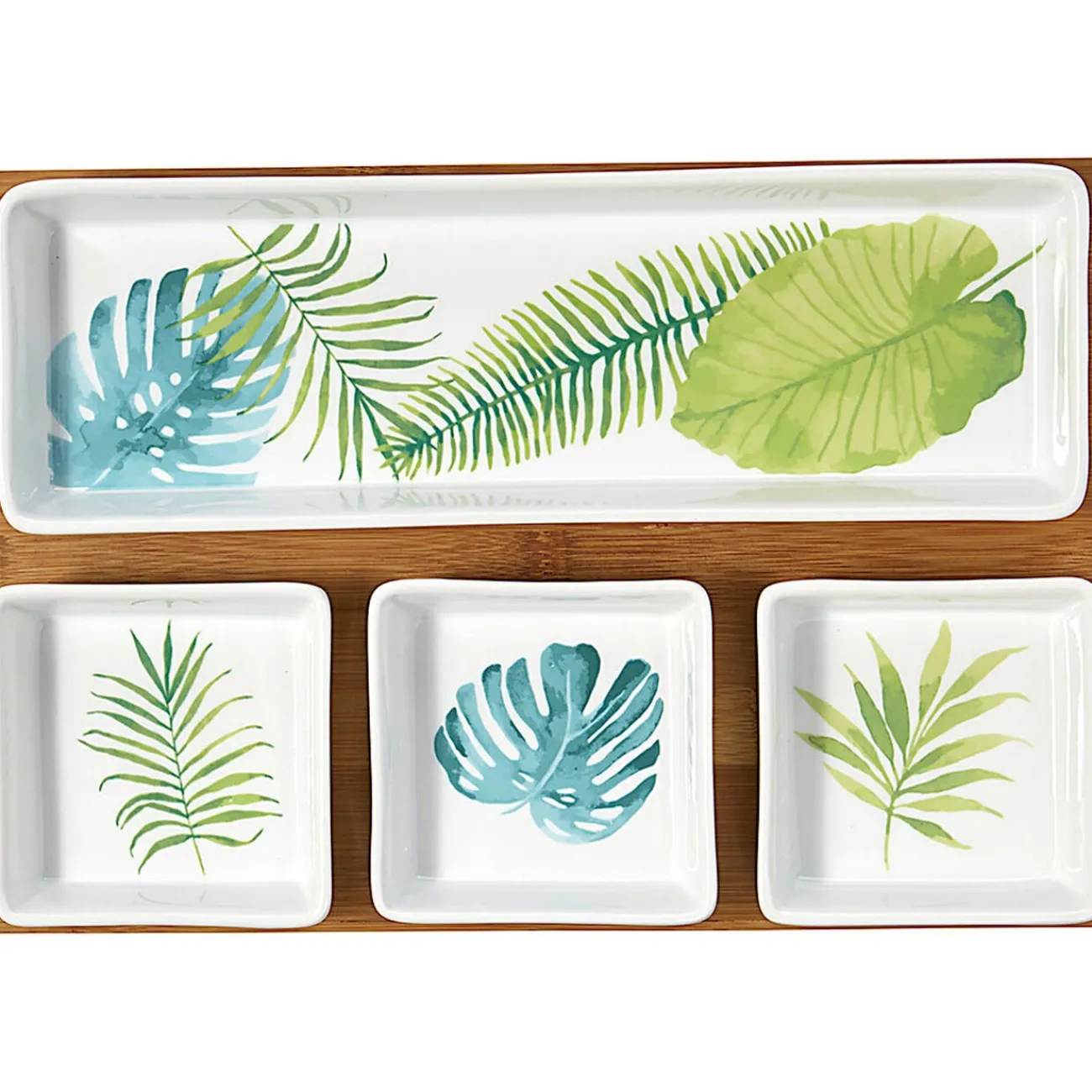 Plateau + 4 coupelles motif jungle|Gifi Online