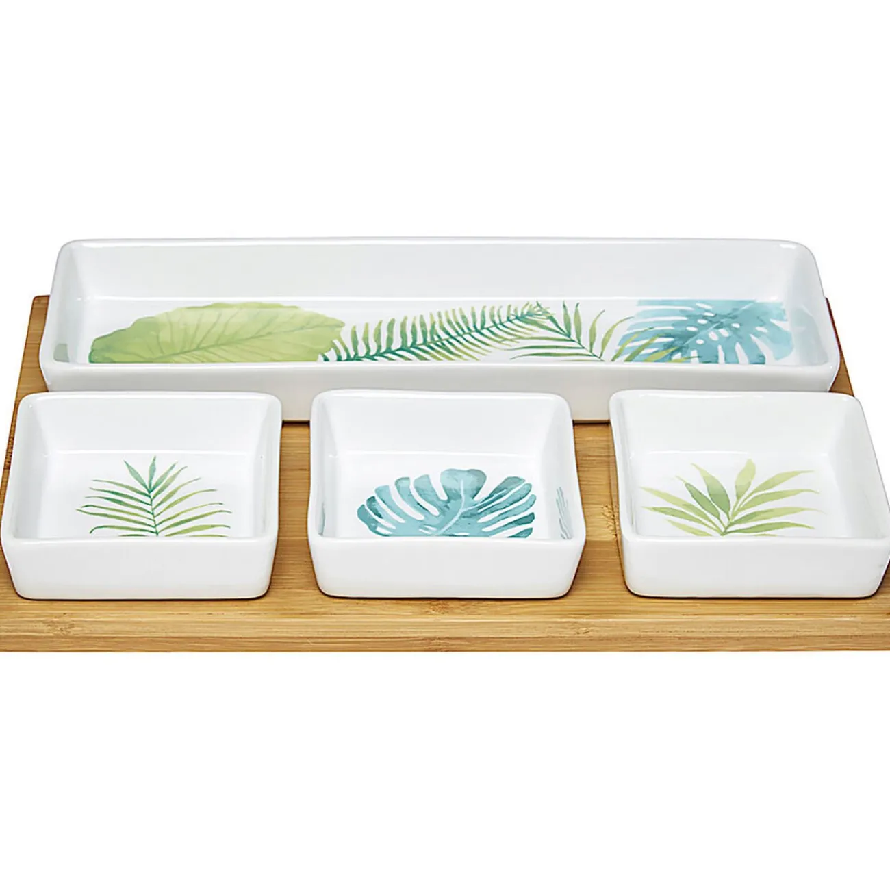 Plateau + 4 coupelles motif jungle|Gifi Online