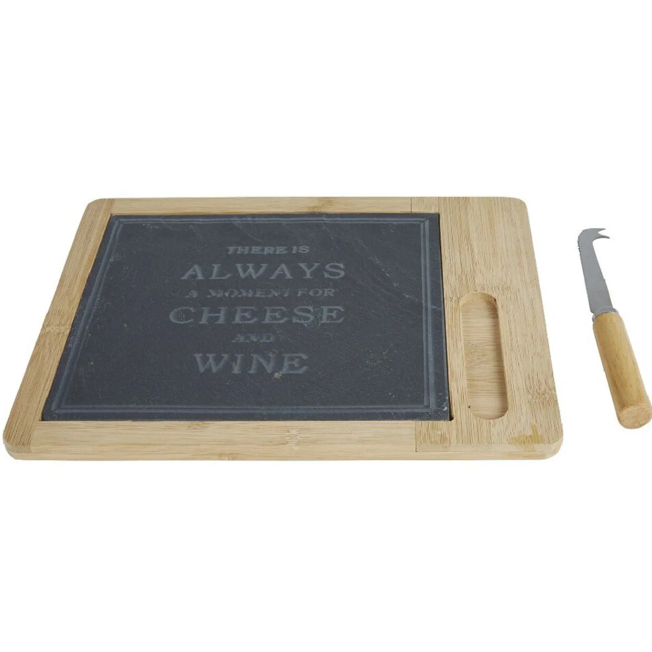 Plateau à fromage ardoise et 1 couteau|Gifi Discount