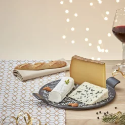 Plateau à fromage noir et blanc|Gifi