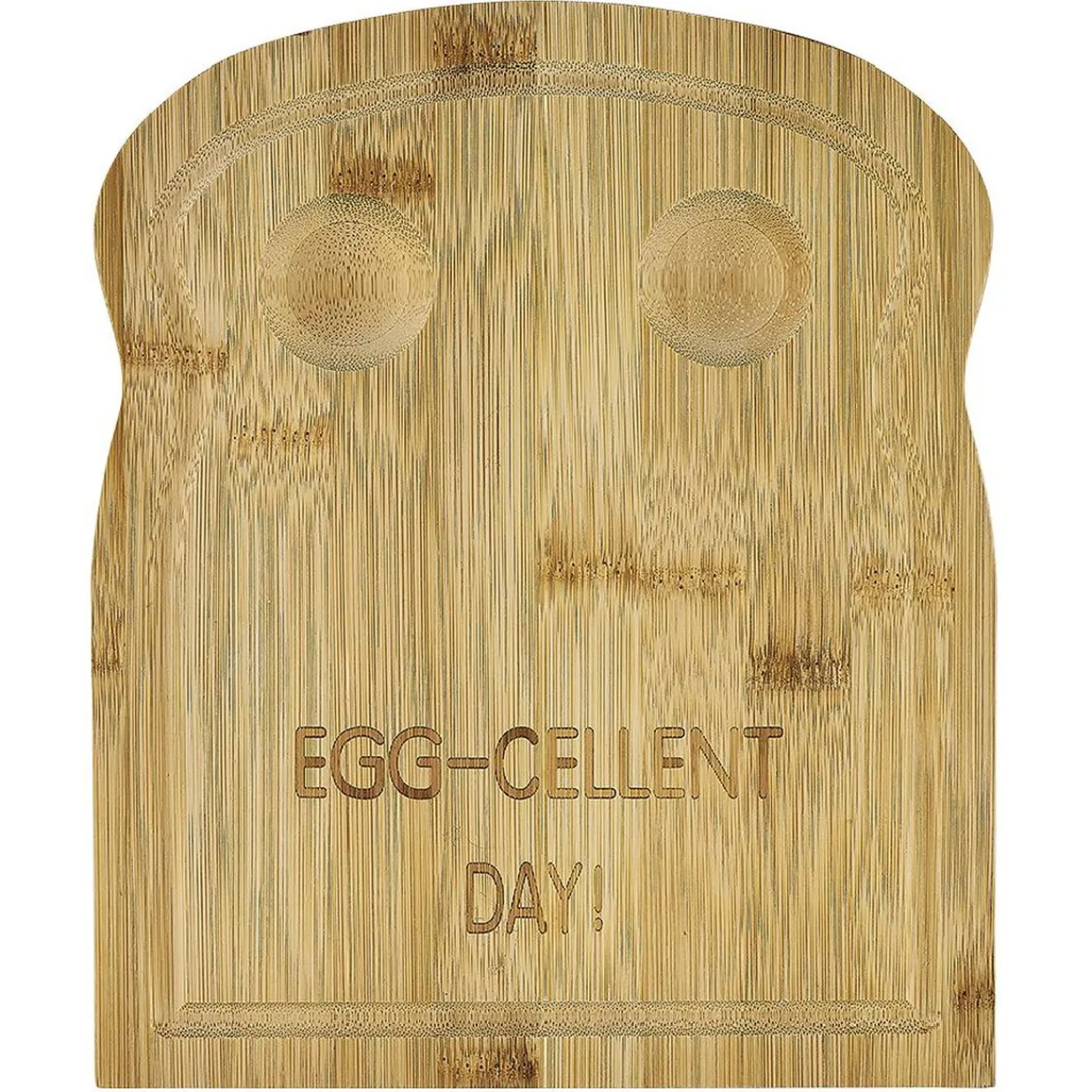 Plateau avec 2 emplacements à oeufs en bambou 24x20cm|Gifi