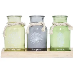 Plateau avec 3 photophores multicolores|Gifi New