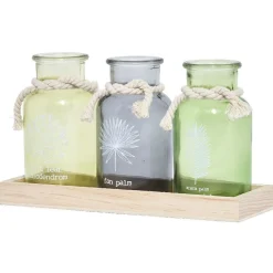 Plateau avec 3 photophores multicolores|Gifi New