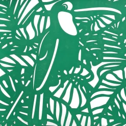 Plateau avec motif tropical ajouré et fond en verre|Gifi Sale