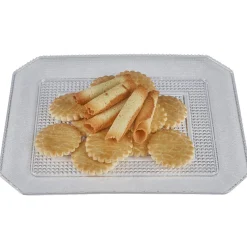 Plateau blanc rectangulaire luxe|Gifi Discount