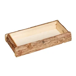Plateau bois effet écorce L.29xH.5xl.15cm|Gifi Best