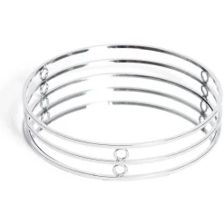 Plateau Ø19,5cm métal et verre doré|Gifi Clearance