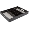 Outlet Plateau compartimenté noir à thé et café Vaisselle Et Accessoires De Table