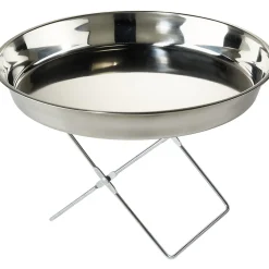 Plateau crustacés avec support argenté et couteau|Gifi Outlet