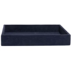Plateau décoratif en velours bleu|Gifi Outlet