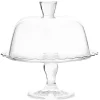 Plateau de présentation sur pied avec cloche Ø26cm verre transparent|Gifi New