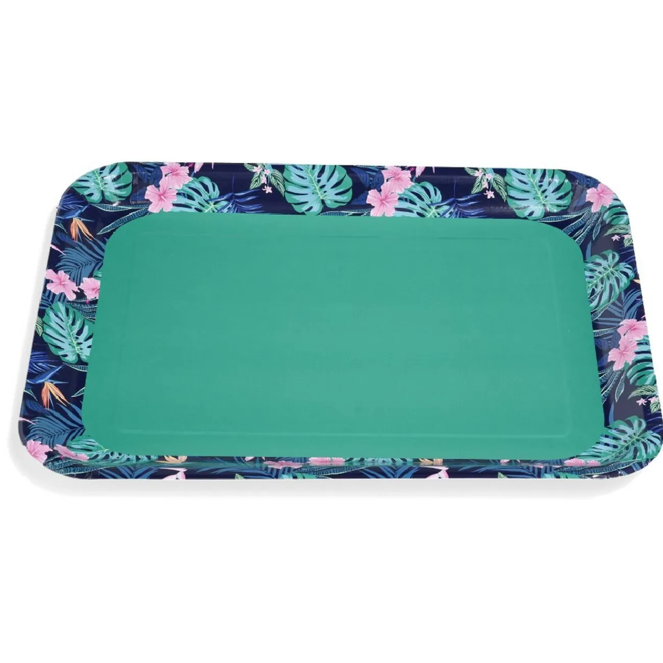 Plateau de service en carton motif tropical x 5|Gifi Discount