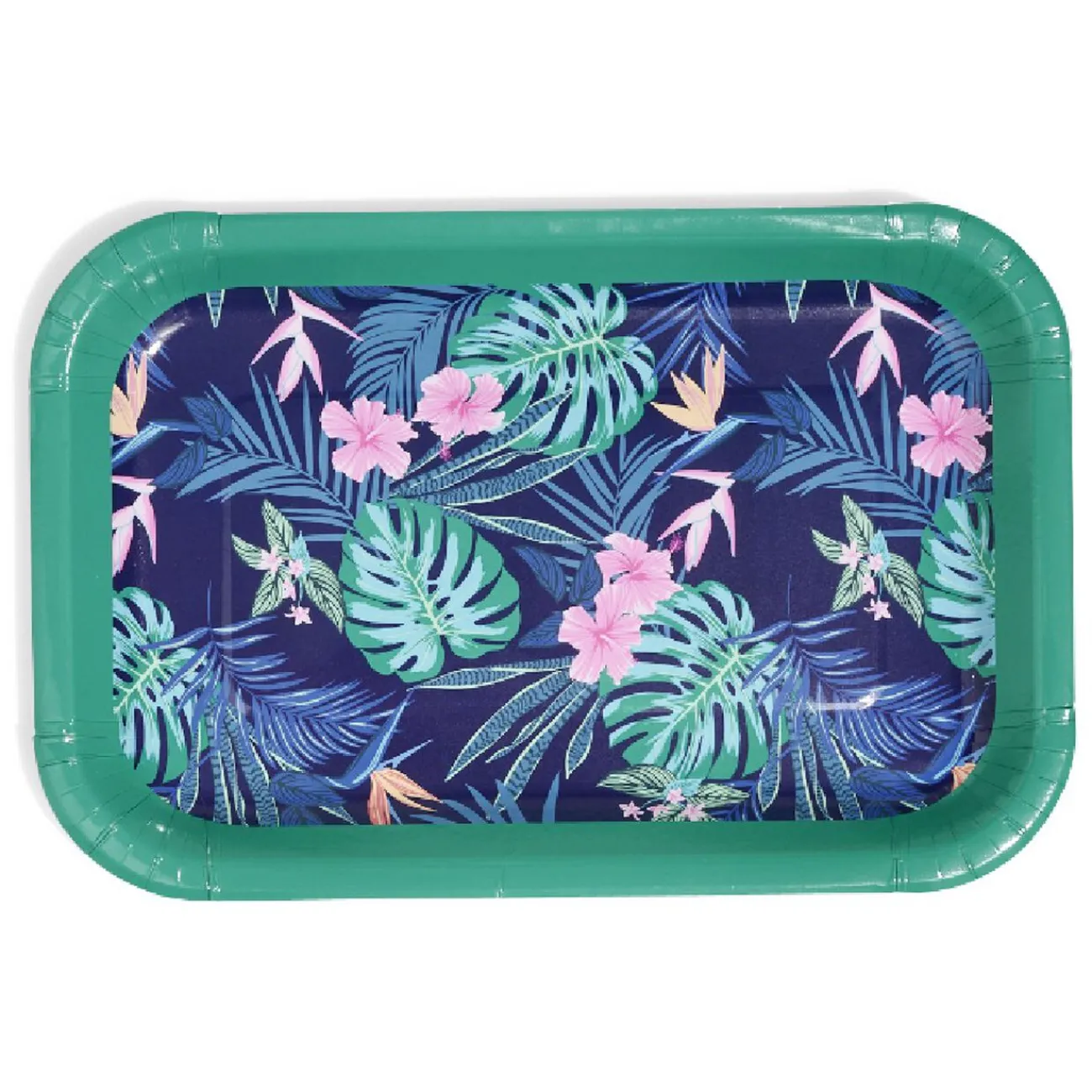 Plateau de service en carton motif tropical x 5|Gifi Discount