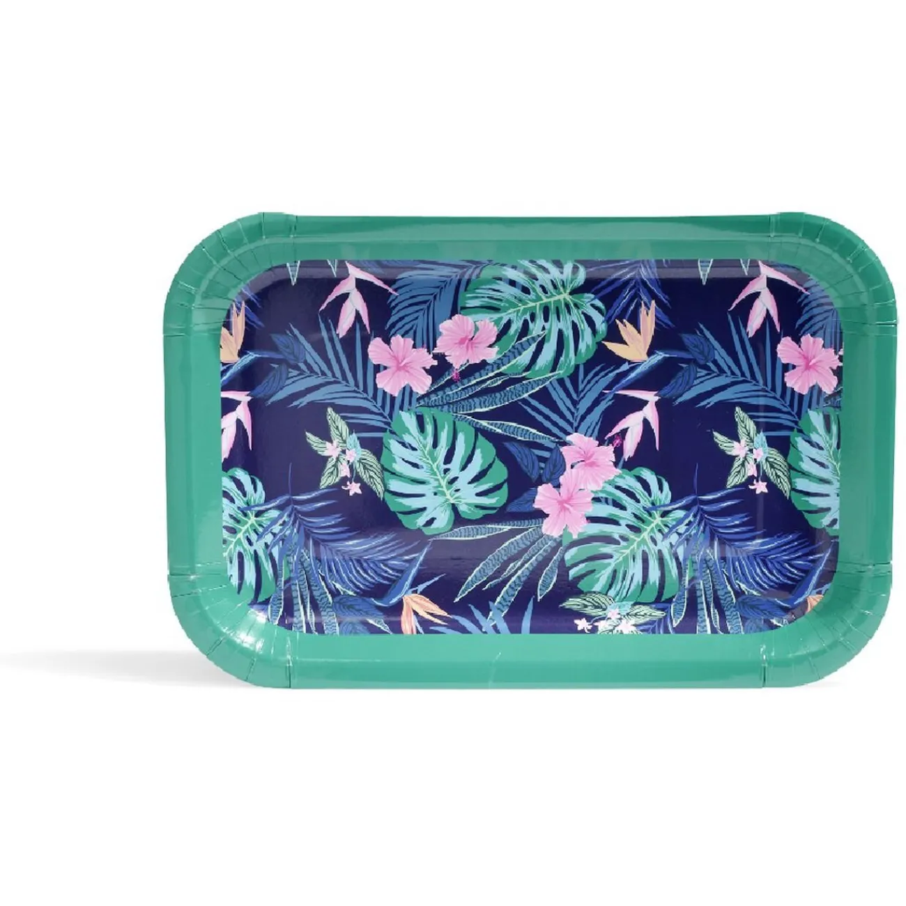 Plateau de service en carton motif tropical x 5|Gifi Discount