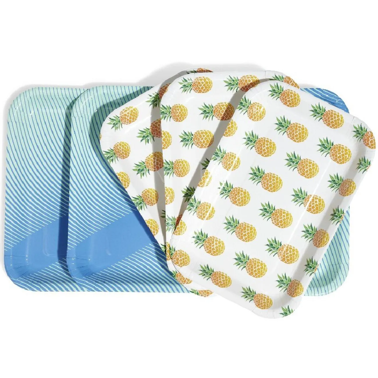 Plateau de service en carton style tropical x 5|Gifi New