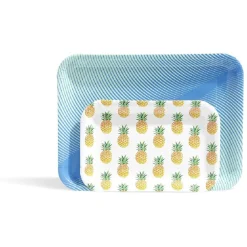 Plateau de service en carton style tropical x 5|Gifi New