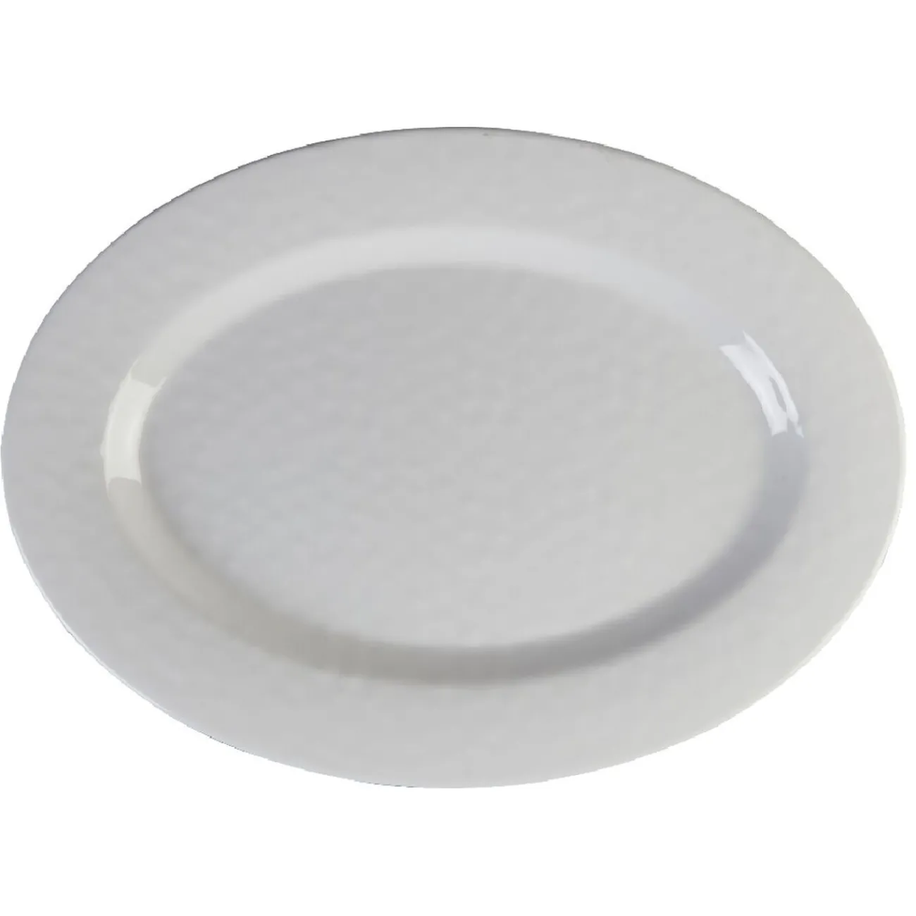 Plateau de service ovale martelé blanc|Gifi Clearance