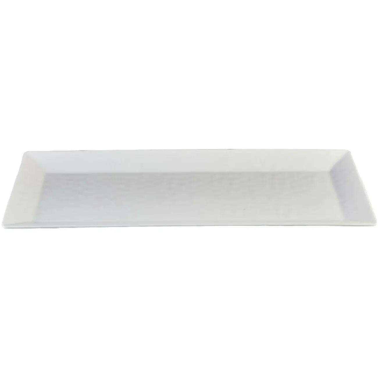Sale Plateau de service rectangulaire martelé blanc Vaisselle Et Accessoires De Table