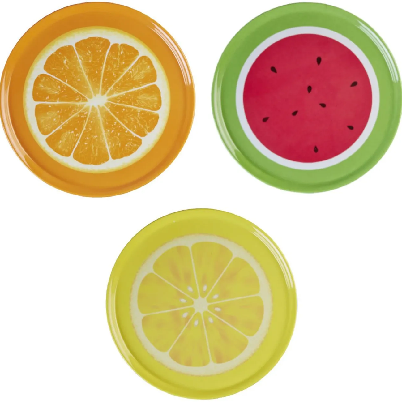 Plateau de service rond motif fruit|Gifi Sale