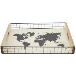 Plateau en bois carte|Gifi New