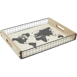 Plateau en bois carte|Gifi New