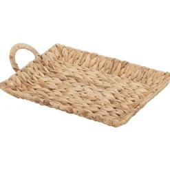 Plateau en jacinthe tressé naturel|Gifi Outlet