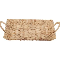 Plateau en jacinthe tressé naturel|Gifi Outlet