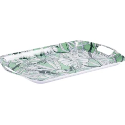 Plateau en plastique décor feuillage|Gifi Clearance