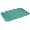 Outlet Plateau mélaminé vert uni 45,2x31,4xH2cm Vaisselle Et Accessoires De Table