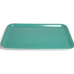 Outlet Plateau mélaminé vert uni 45,2x31,4xH2cm Vaisselle Et Accessoires De Table