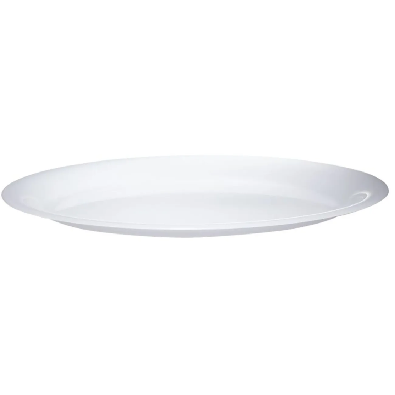 Plateau ovale plastique blanc|Gifi